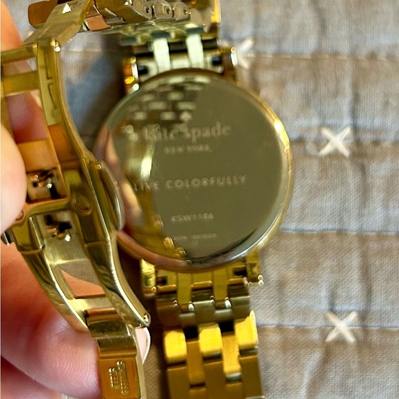 Kate Spade Gold Bracelet Watch with Mother of Pearl Dial - Picture 4 of 7